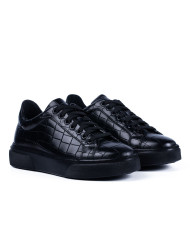Pantofi Sport Idolo PSB3 Croco Negru  -  Bărbați