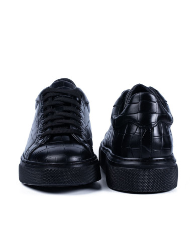 Pantofi Sport Idolo PSB3 Croco Negru  -  Bărbați