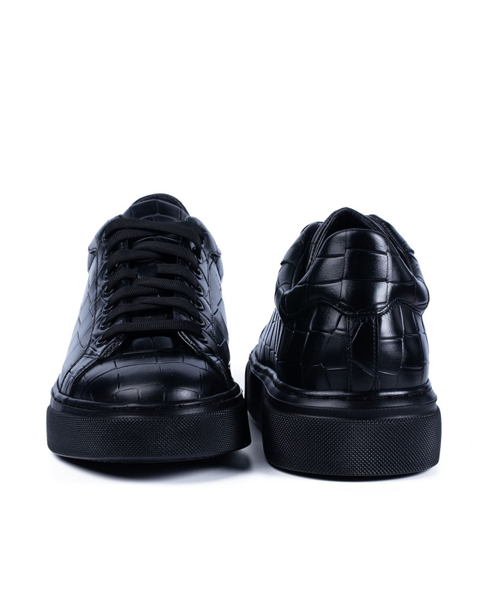 Pantofi Sport Idolo PSB3 Croco Negru  -  Bărbați
