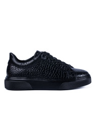 Pantofi Sport Idolo PSB3 Croco Negru 2  -  Bărbați