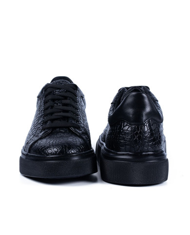 Pantofi Sport Idolo PSB3 Croco Negru 2  -  Bărbați