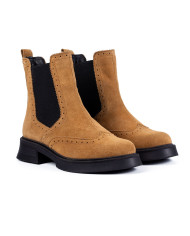 Ghete Idolo GD1 Beige velur -  Femei