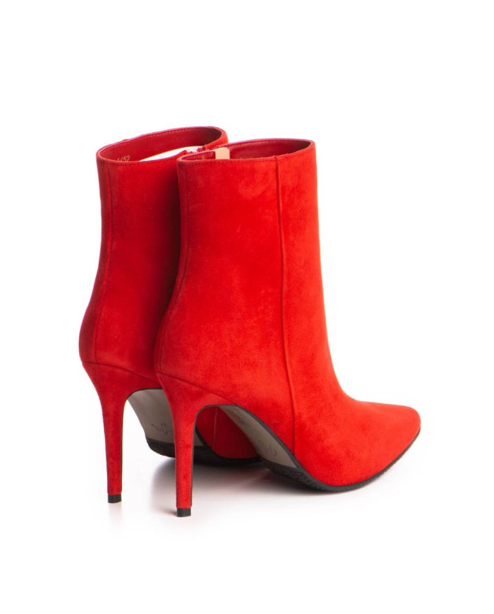 Botine Idolo BD1Roșu Velur -  Femei