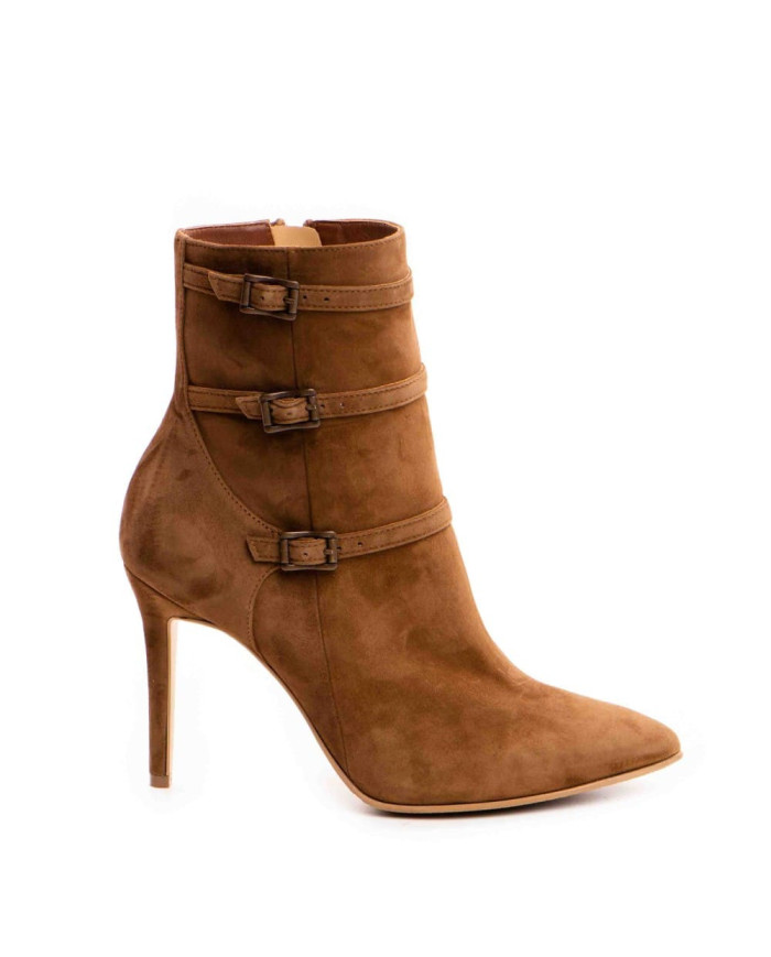 Botine Idolo BD2 Maro velur -  Femei