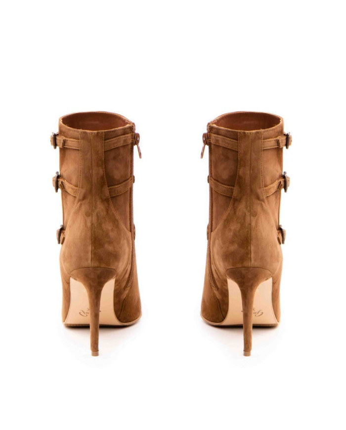 Botine Idolo BD2 Maro velur -  Femei