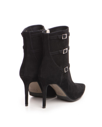 Botine Idolo BD2 Negru velur -  Femei