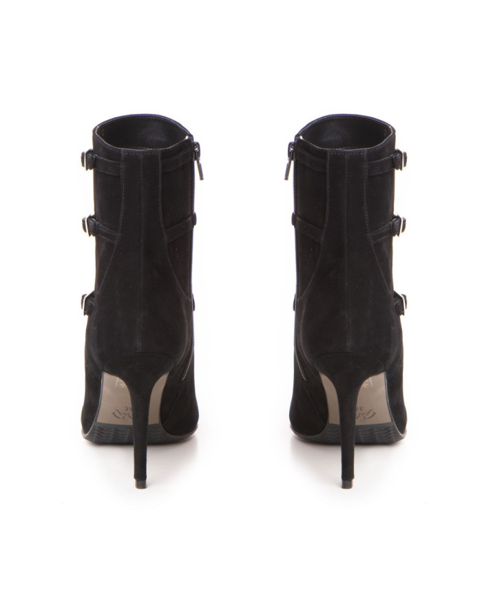 Botine Idolo BD2 Negru velur -  Femei