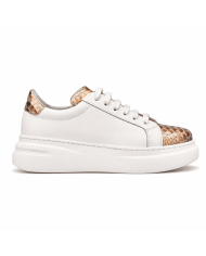 Pantofi Sport Idolo PS1 White/Gold -  Damă