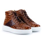 Pantofi Sport Înalți Bărbați HT 1 Croco - maro