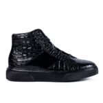 Pantofi Sport Înalți Bărbați HT 1 Croco - negru