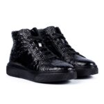 Pantofi Sport Înalți Bărbați HT 1 Croco - negru