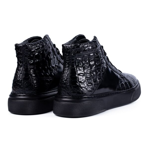 Pantofi Sport Înalți Bărbați HT 1 Croco - negru