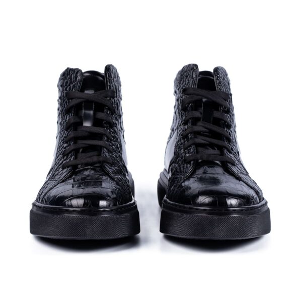 Pantofi Sport Înalți Bărbați HT 1 Croco - negru