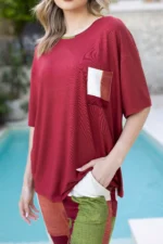 Pijama damă Mirabella – tricou oversize și pantaloni lungi