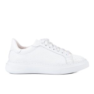 Pantofi Sport Bărbați PSB 1 Croco - alb