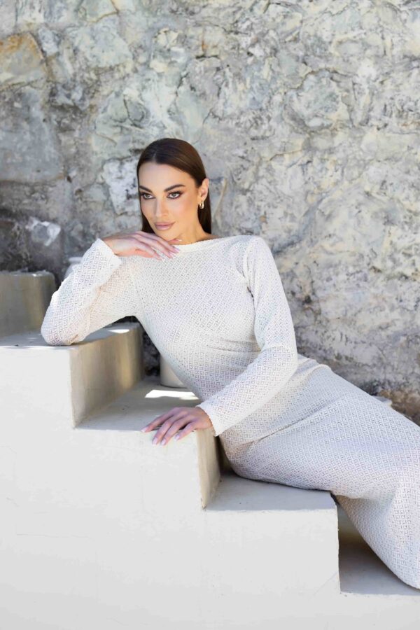 Rochie de plajă Columbia – model maxi cu spatele decupat